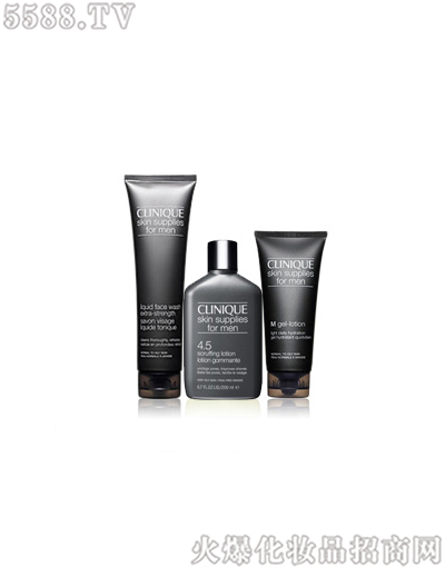 倩碧男士三步驟套裝--極油性肌膚