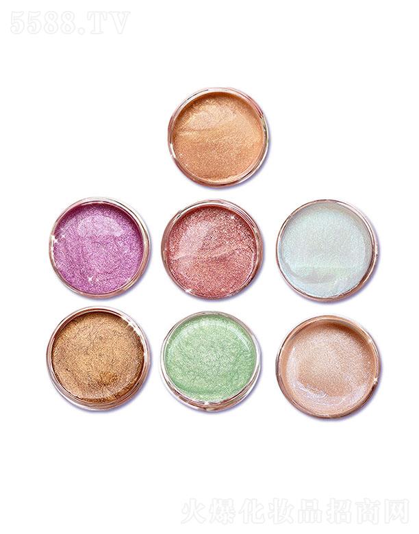 廣州仙蒂果凍啫喱眼影液OEM加工定制 超火液體高光臥蠶提亮